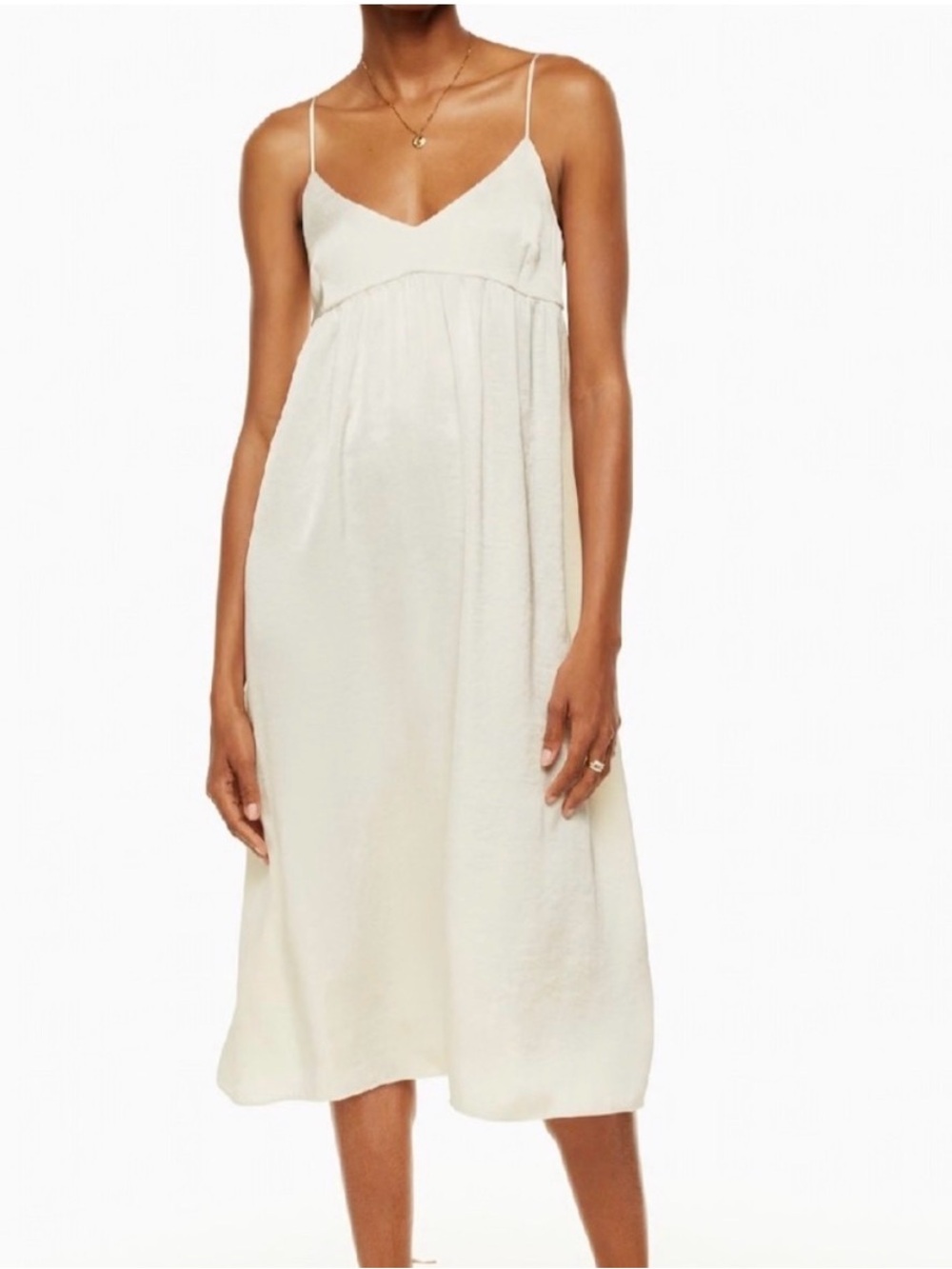 Aritzia Wilfred Lover Satin Midi dress
